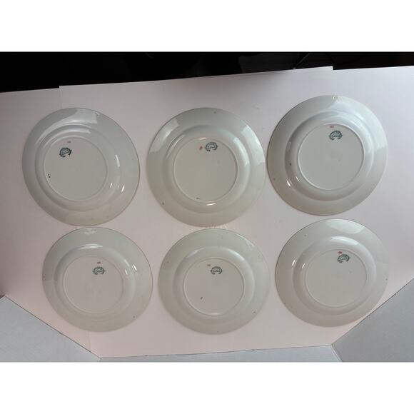 Set of 6 WH Grindley & Co "Marengo" Luncheon Plates – Ivory with Gold Trim - Picture 3 of 10